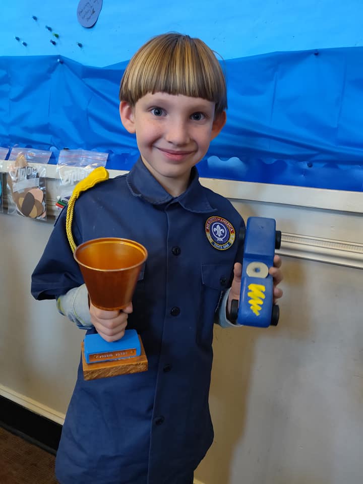 A Pine Wood Derby winner A Pine Wood Derby Winner
