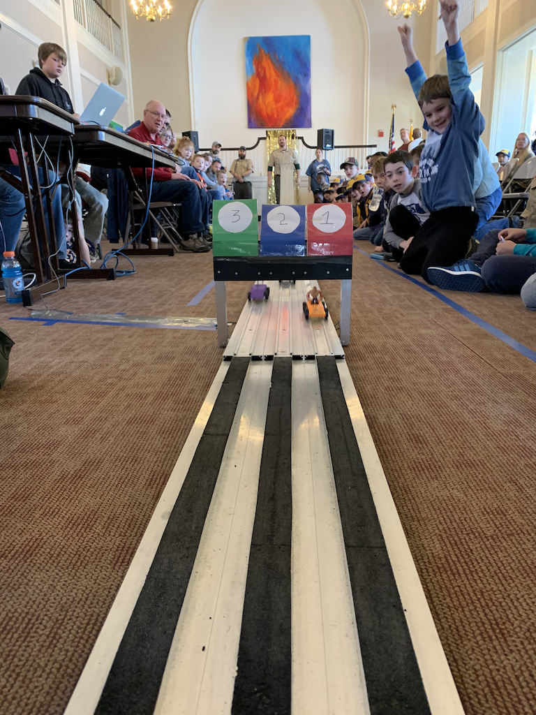 Pine Wood Derby Racing Day